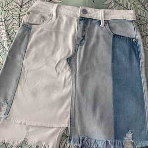 GIRLS denim jean skirt